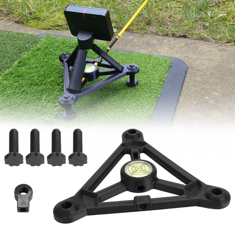 Golf Scorecard Holder - 調整可能な水平レベル調整フレームスタンド Garmin R10 ゴルフローンチモニターホルダーブラケット用
