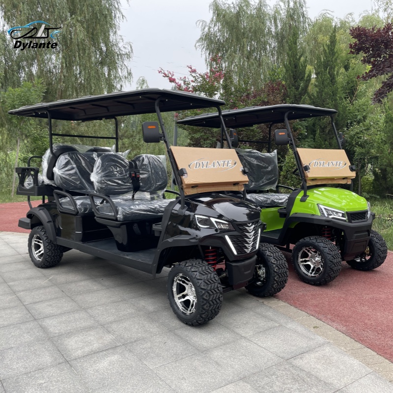 Golf Equipment Sales - ホットセール カスタムプライベートラベル 6人乗りオフロードゴルフ電動カー クールな機能搭載 強力な5KW ACモーターコントローラー装備