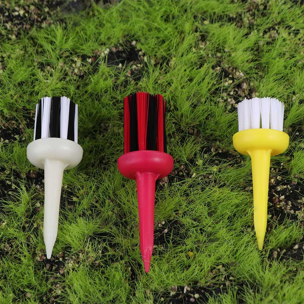 Golf Equipment Sales - クリップ溝付きサポートティー ボールクリーナー ウォッシャーブラシ ゴルフティー用ブラシ ゴルフクラブクリーナー ゴルフクリーニングツール