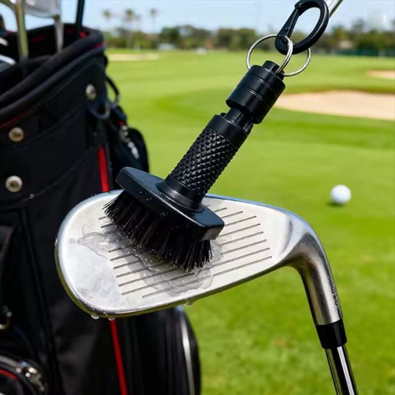 Golf Equipment Sales - ゴルフクラブクリーニングブラシ、溝クリーナー、ミニゴルフクラブブラシ、マグネット式クイックリリースゴルフアクセサリー