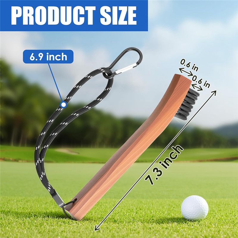 ゴルフブラシ クラブ溝クリーナー 4個パック ロープと金属製 - Golf Equipment Sales のレビューと価格