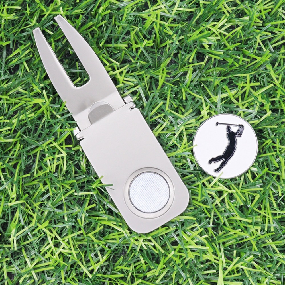 ポータブルゴルフシガーホルダー多機能ディボットリペアフォーク - Golf Scorecard Holder のレビューと価格