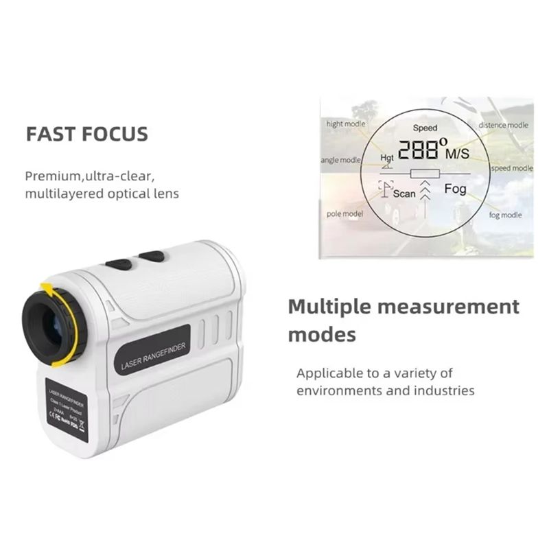 ゴルフ用レーザー距離計、屋外用500m望遠鏡、フラッグロック - Rangefinder Laser Golf のレビューと価格