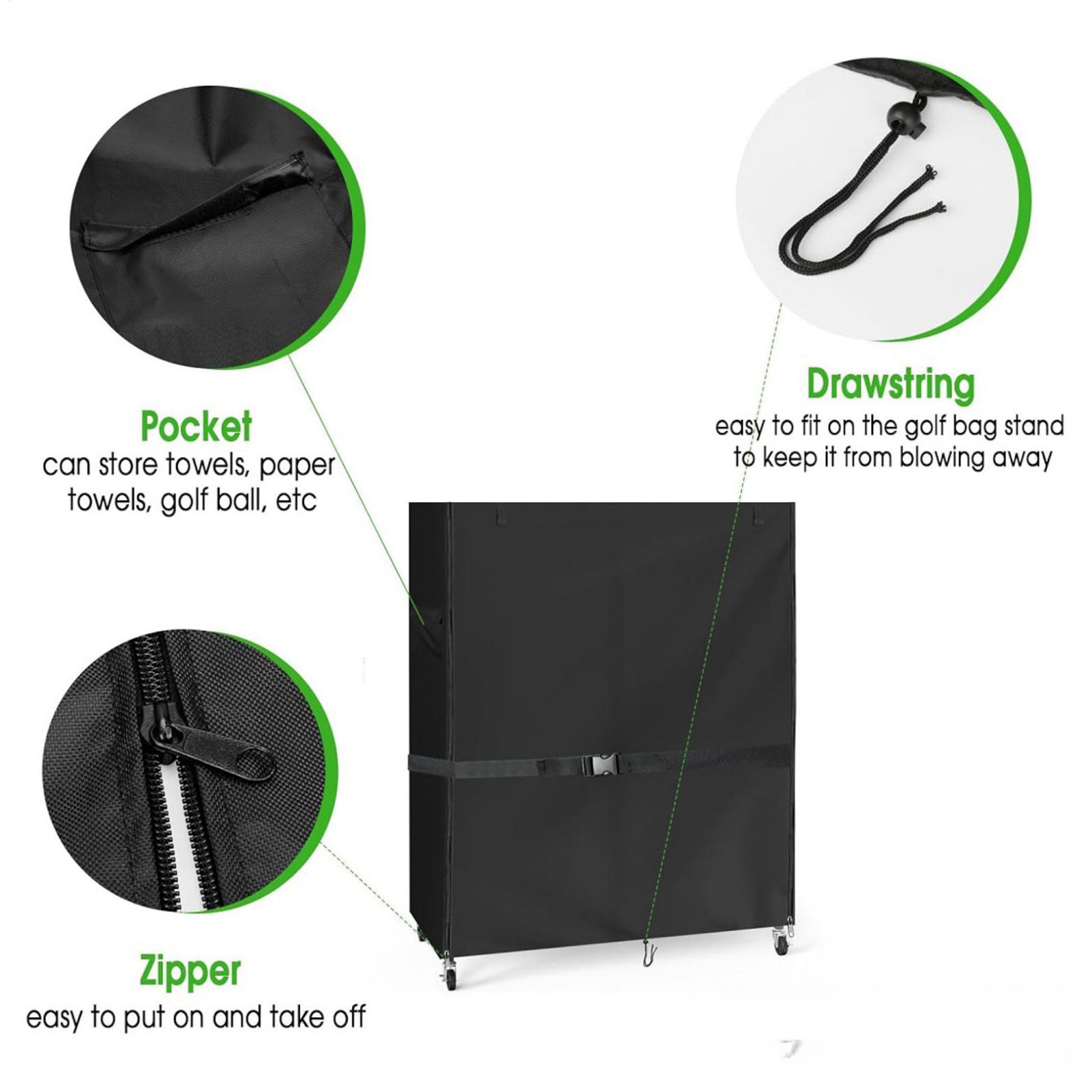 ゴルフバッグスタンドカバーオックスフォード防水プロテクターゴ - Golf Equipment Garage Organizer のレビューと価格