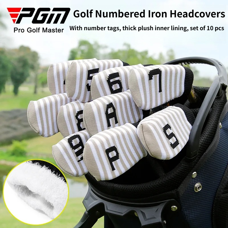 PGM ニットゴルフアイアンヘッドカバー 10個入り 厚手の - Golf Equipment Rack のレビューと価格