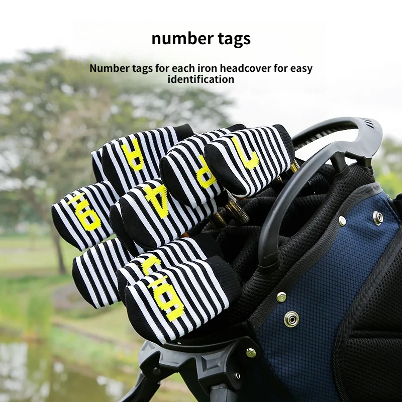 PGM ニットゴルフアイアンヘッドカバー 10個入り 厚手の - Golf Equipment Rack のレビューと価格