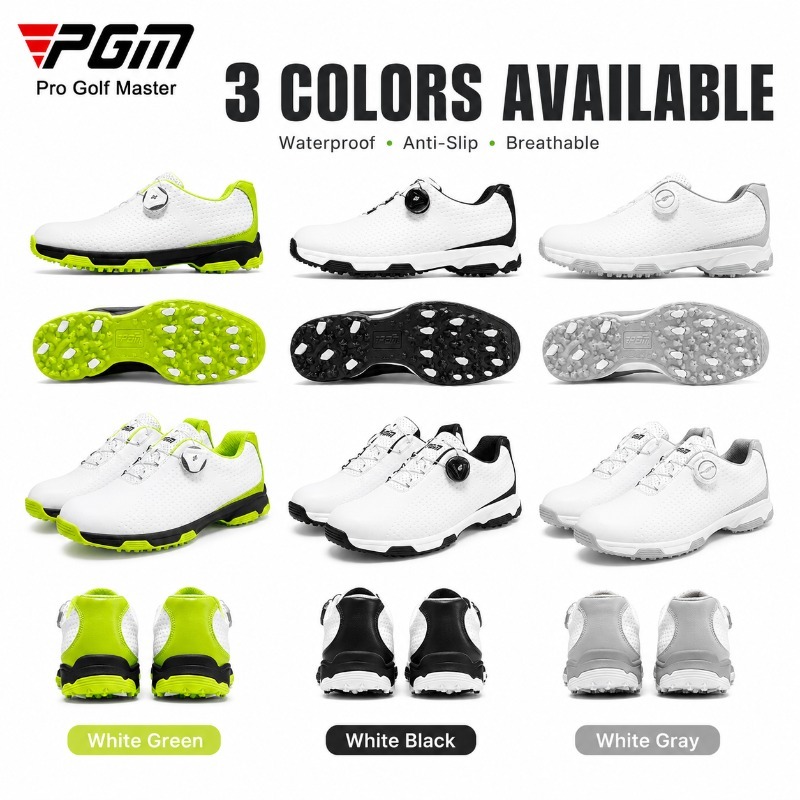 PGM メンズ ゴルフシューズ 防水 スパイク付き 滑り止め - Golf Equipment Brands のレビューと価格