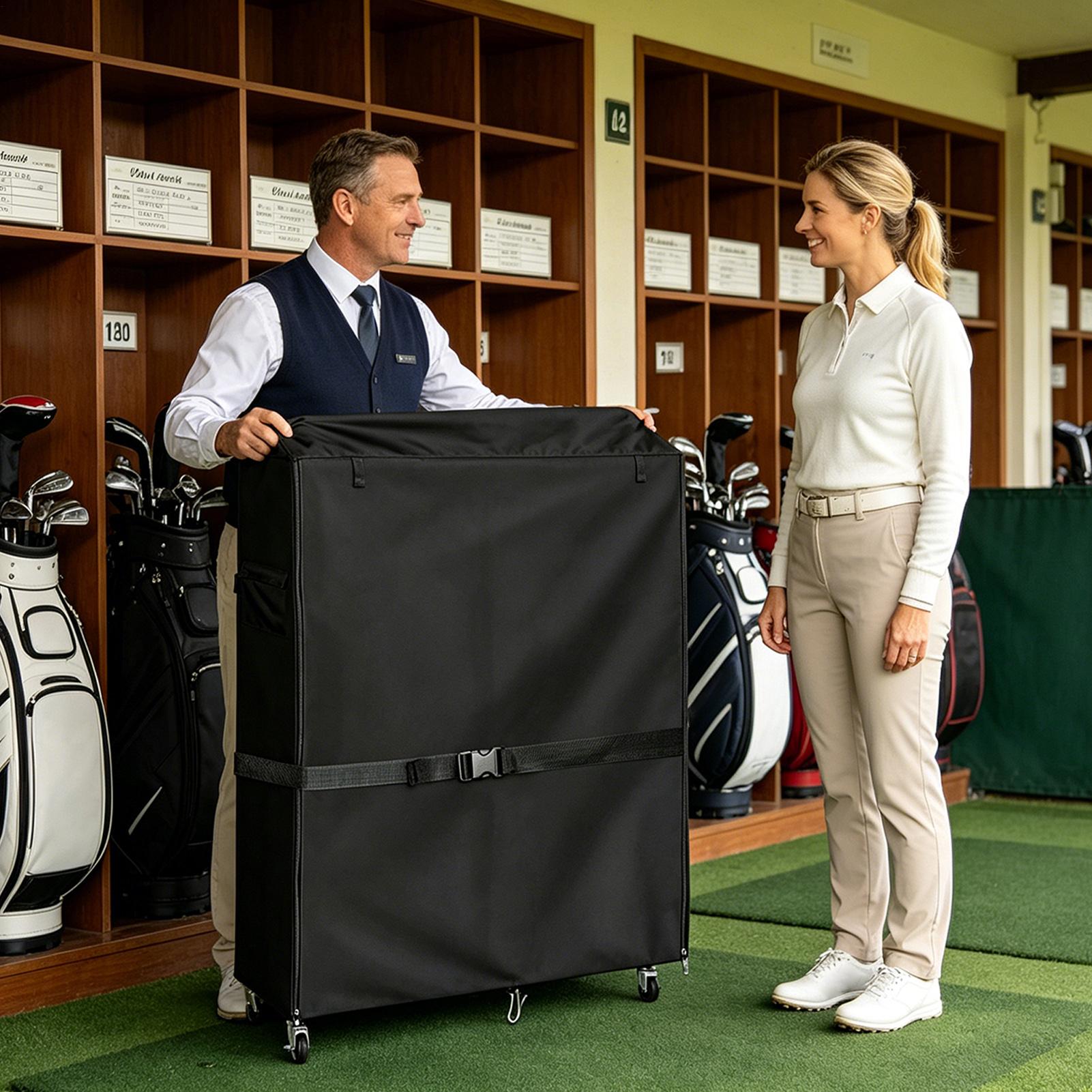 ゴルフバッグスタンドカバー オックスフォードガレージオーガナ - Golf Equipment Garage Organizer のレビューと価格